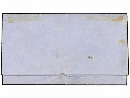 ✉ MEXICO. Sc. 5a. 1858. SOMBRERETE a LEÓN. 8 reales violeta,