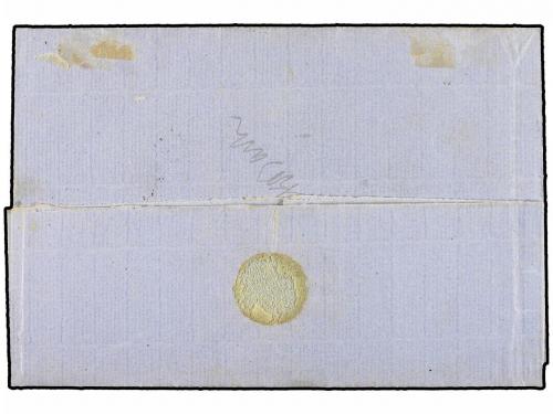 ✉ MEXICO. Sc. 4a. 1858. GUADALAJARA a SAYULA. 4 reales rojo,