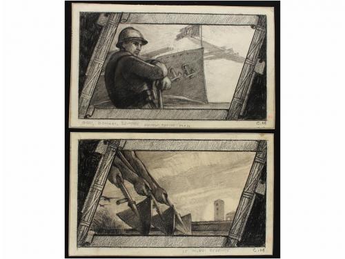 ✉ ITALIA. 1932. X ANIVERSARIO DEL FASCISMO. Conjunto de 25 p