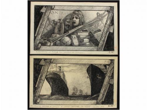 ✉ ITALIA. 1932. X ANIVERSARIO DEL FASCISMO. Conjunto de 25 p