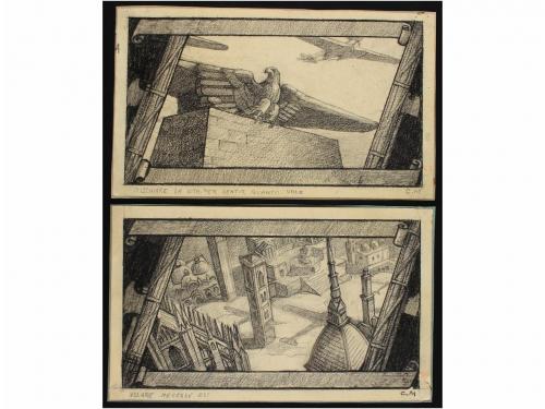 ✉ ITALIA. 1932. X ANIVERSARIO DEL FASCISMO. Conjunto de 25 p