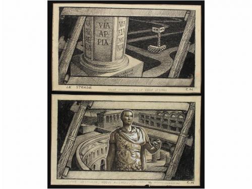 ✉ ITALIA. 1932. X ANIVERSARIO DEL FASCISMO. Conjunto de 25 p