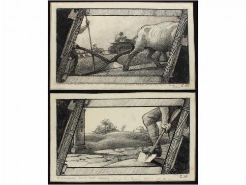 ✉ ITALIA. 1932. X ANIVERSARIO DEL FASCISMO. Conjunto de 25 p