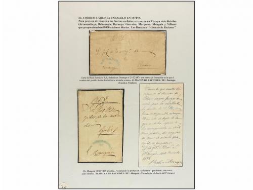 ° ✉ ESPAÑA. Ed. 156/61. CORREO CARLISTA. Colección montada e