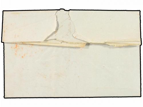 ✉ ESPAÑA: PREFILATELIA. 1849. CABRA a GRANADA. Fechador CABR