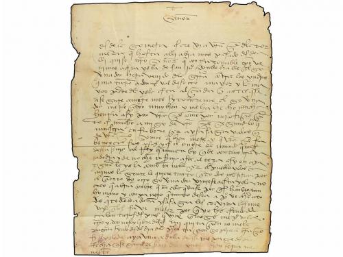 ✉ PUERTO RICO. 1511. June 23rd, 1511. CAPARRÁ (first name of