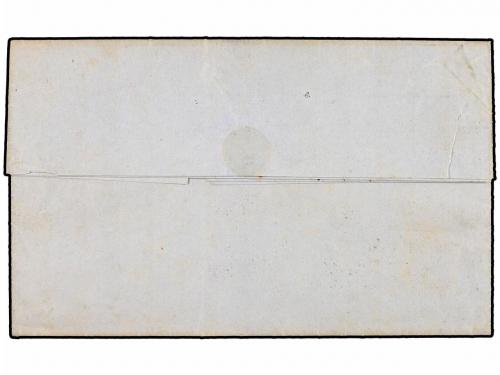 ✉ ESPAÑA. Ed. 55. 1861. SITGES a LAS TUNAS (Cuba). 1 real az