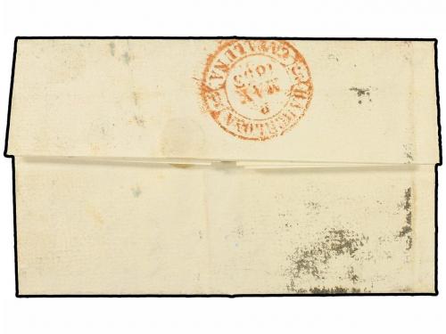 ✉ ESPAÑA. Ed. 17. 1853. PALMA DE MALLORCA a BARCELONA. 6 cua