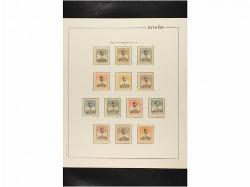 LOTES y COLECCIONES. ESPAÑA. Colección de 1900 a 1950 montad