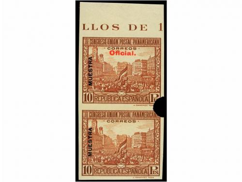 ** ESPAÑA. Ed. 605, 611, 612, 629. MUESTRAS CON PERFORACIÓN.