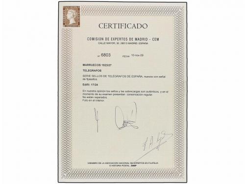 **/* COLONIAS ESPAÑOLAS: MARRUECOS. Ed. T-17/24. SERIE COMPL