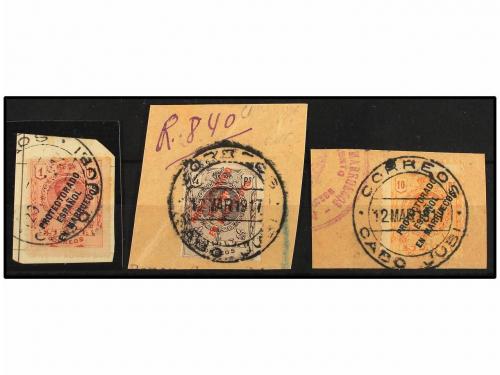 Δ COLONIAS ESPAÑOLAS: CABO JUBY. 1 pta., 4 pts. y 10 pts. so