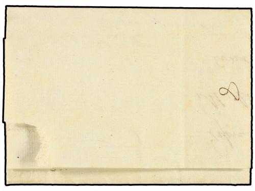 ✉ ESPAÑA: PREFILATELIA. 1832. GIJÓN a BILBAO. Marca G/FRANCO