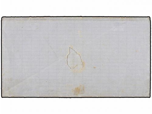 ✉ ESPAÑA. Ed. 80, 81. 1866. IRÚN a BAYONA. 2 cuartos rosa y 