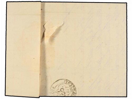 ✉ ESPAÑA. Ed. 204. 1879. VITORIA a TUDELA. 25 cts. gris. Mat