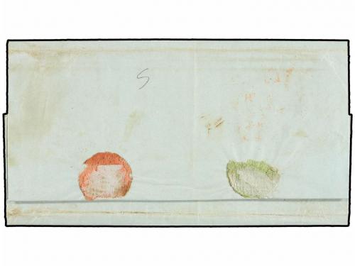 ✉ ESPAÑA: PREFILATELIA. 1848. TINEO a MADRID. Fechador TINEO