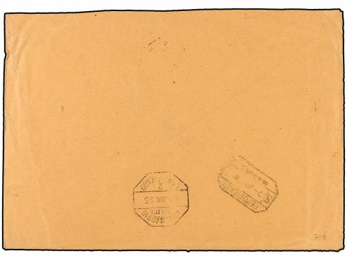 ✉ MARRUECOS. Ed. 83 (4), 85 (3). 1925. DAR DRIUS a VIENA. Pr