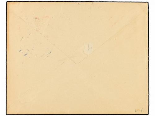 ✉ ESPAÑA. Ed. 317. 1929. 25 cts. rojo circulada a GRANADA. M