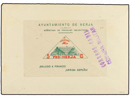 ✉ ESPAÑA. Ed. 804/08. 1937. CÁDIZ a ALEMANIA. Precioso franq