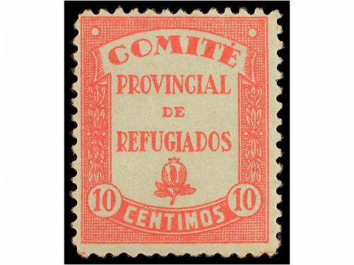 ESPAÑA GUERRA CIVIL. GRANADA. 10 cts. rosa. Comité Provincia