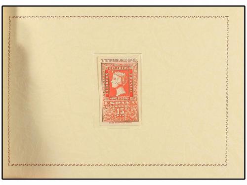 ✉ ESPAÑA. Ed. 1075/82. CENTENARIO DEL SELLO. Carnet conmemor