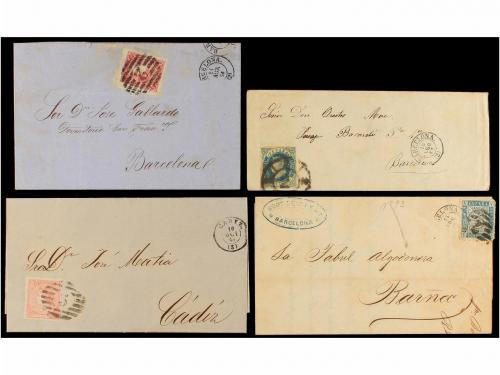 ✉ ESPAÑA. HISTORIA POSTAL. Colección de 25 cartas circuladas