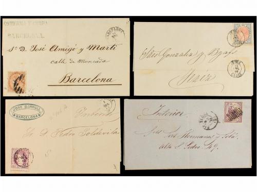 ✉ ESPAÑA. HISTORIA POSTAL. Colección de 25 cartas circuladas