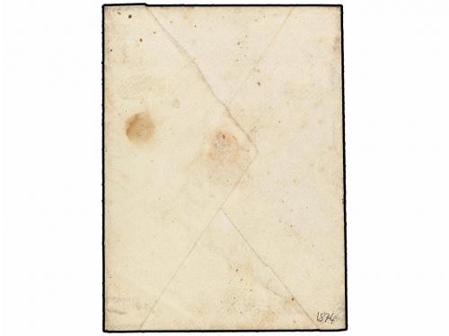 ✉ ESPAÑA. (1875 CA.). Sobre circulado a CIRION (Burgos). Fra