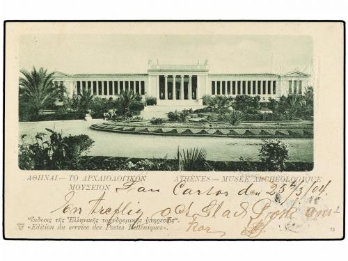 ✉ ESPAÑA. Ed. 243. 1904. ENTERO Postal precancelado en GRECI