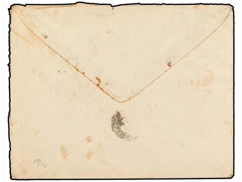 ✉ ESPAÑA. Ed. 113 (3). 1872. SAN SEBASTIÁN a PARÍS. 12 cuart