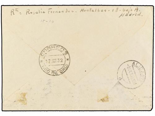 ✉ COLONIAS ESPAÑOLAS: SAHARA. 1932. DEPORTADOS A VILLACISNER