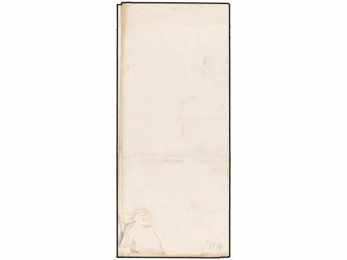 ✉ ESPAÑA. 1874. VERA a ECHALAR. Franquicia EJÉRCITO REAL/DIO