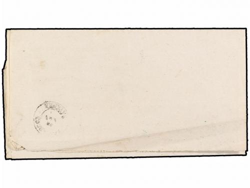 ✉ ESPAÑA. 1875. ESTELLA a MIRAFUERTES. Franquicia COMISION D