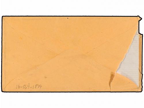 ✉ ESPAÑA. 1874. MURUZABAL a GOIZUETA. Sobre con el texto, fr