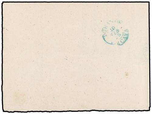 ✉ ESPAÑA. 1875. ZORNOZA a DURANGO. Marca de cartería ZORNOZA