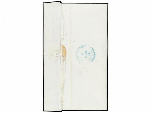 ✉ ESPAÑA. 1874. ZAMUDIO a DURANGO. Marca de cartería LARRABE