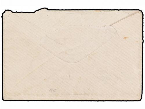 ✉ ESPAÑA. 1875. SANTESTEBAN a PUENTE LA REYNA. Franquicia DI