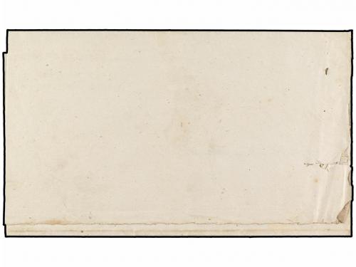 ✉ ESPAÑA. 1875. DURANGO a ZALLA. Fechador DURANGO/VIZCAYA y 