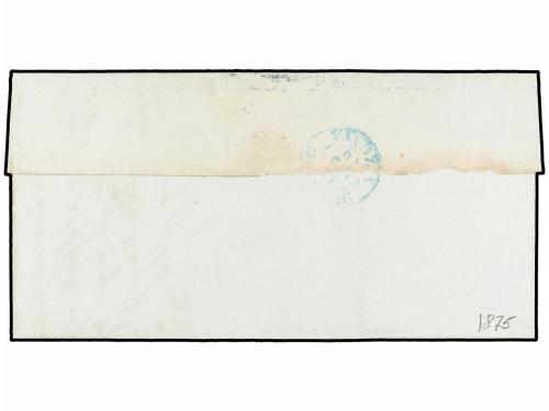 ✉ ESPAÑA. 1875. GUERNICA a DURANGO. Fechador GUERNICA/BILBAO