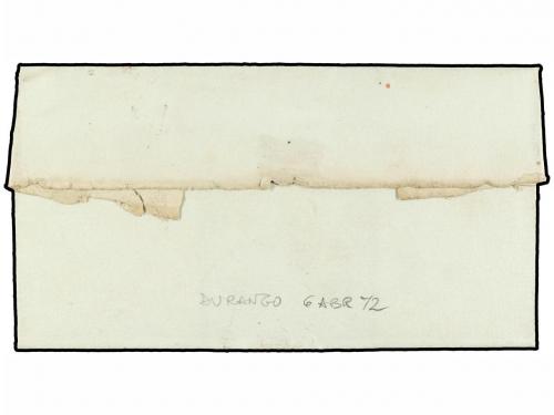 ✉ ESPAÑA. 1872. DURANGO a MARQUINA. Fechador DURANGO/VIZCAYA