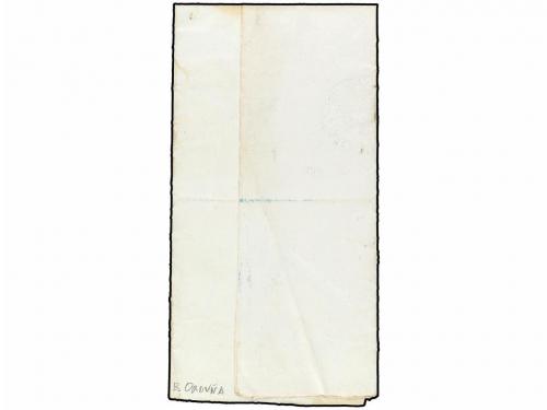 ✉ ESPAÑA. 1874. SOPELANA a BARRILAS. Marca de franquicia EJE