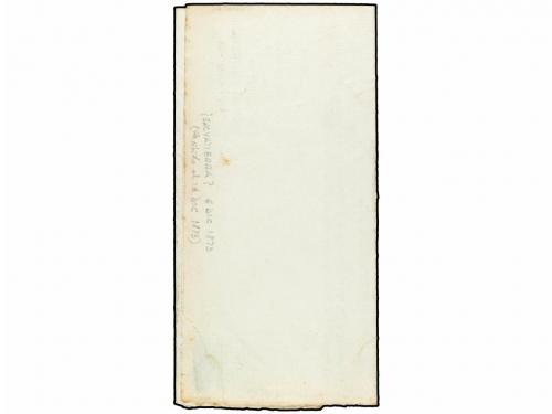 ✉ ESPAÑA. 1873. SALVATIERRA. Circular impresa, marca de fran