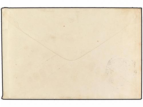 ✉ ESPAÑA. (1875 CA.). Sobre circulado a ARECHAVALETA y devue