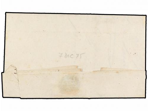 ✉ ESPAÑA. 1875. VERGARA a EZCORIAZA. Fechador VERGARA/SN. SE