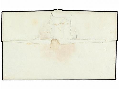 ✉ ESPAÑA. 1874. AYA a AZPEITIA. Fechador ZARAUZ/GUIPUZCOA y 