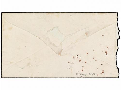 ✉ ESPAÑA. 1874. VERGARA a ANDOAIN. Fechador VERGARA/SN. SEBA