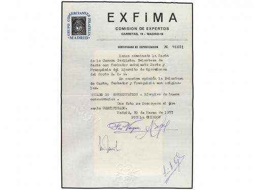 ✉ ESPAÑA. (1875 CA.). FRONTAL circulado a VALLADOLID. Franqu