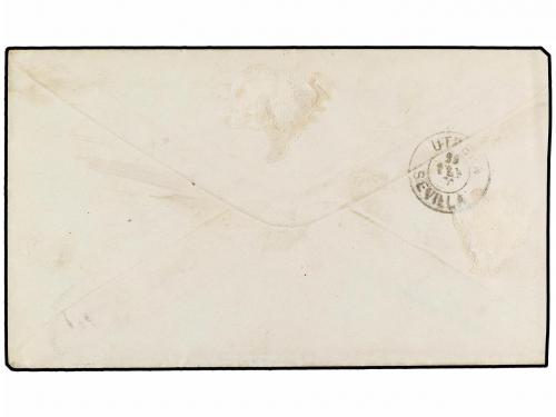 ✉ ESPAÑA. 1876. VITORIA a UTRERA. Franquicia EJERCITO DE LA 