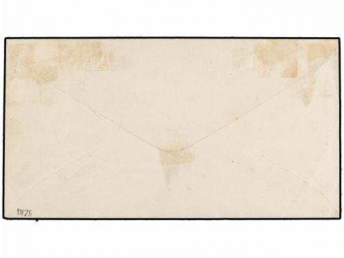 ✉ ESPAÑA. 1875. OLITE a MADRID. Franquicia EJERCITO DEL NORT