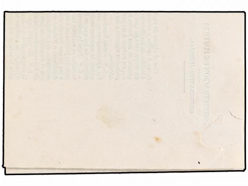 ✉ ESPAÑA. 1874. SANTESTEBAN a VALCARLOS. Franquicia JUZGADO 